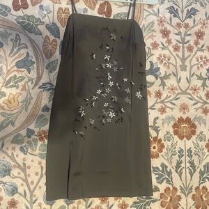 I.N. San Francisco Black Floral Mini Skirt